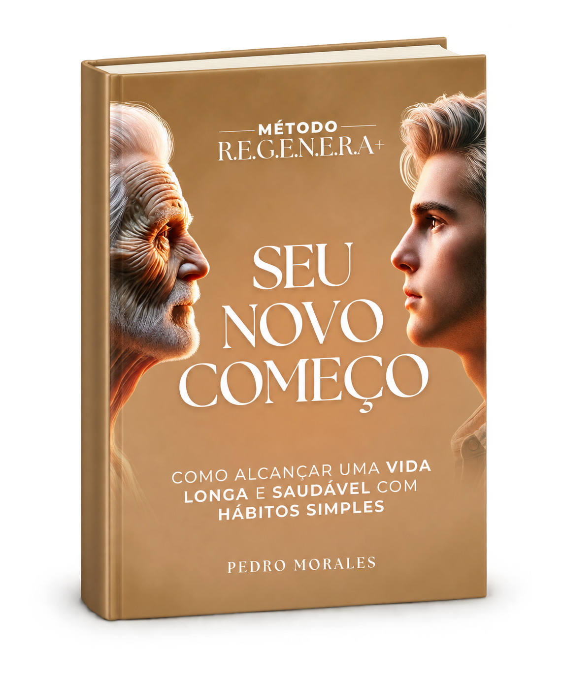 Mockup do e-book Seu Novo Começo — Como Alcançar Uma Vida Longa e Saudável com Hábitos Simples