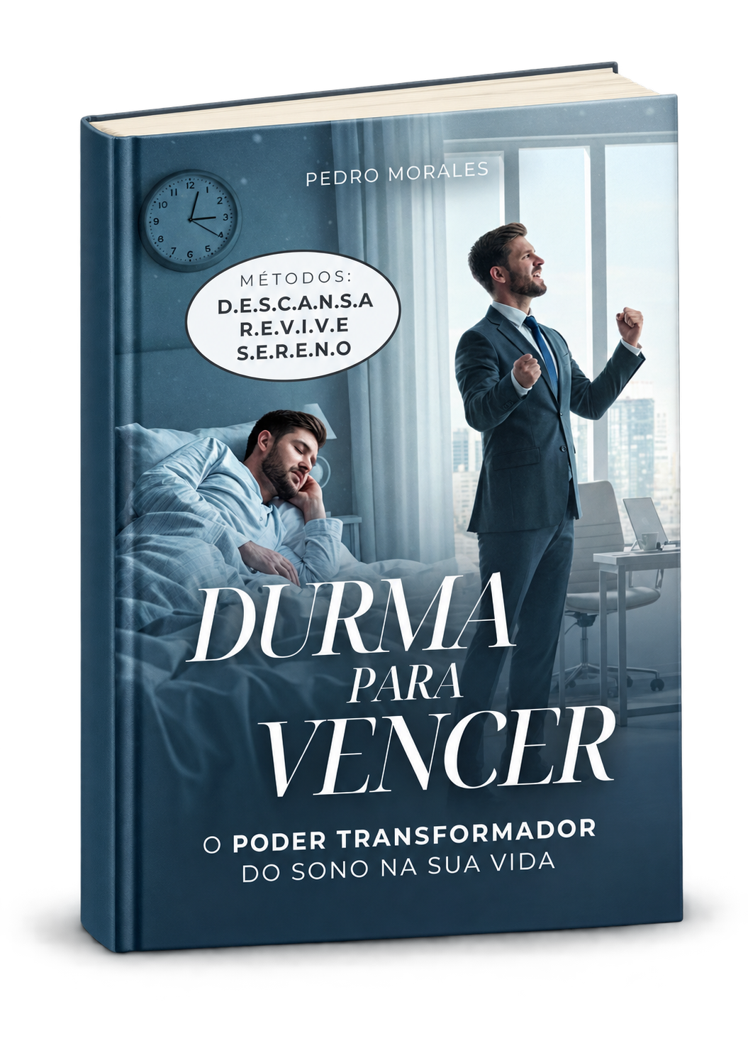 Mockup do e-book Durma Para Vencer — O Poder Transformador do Sono na Sua Vida